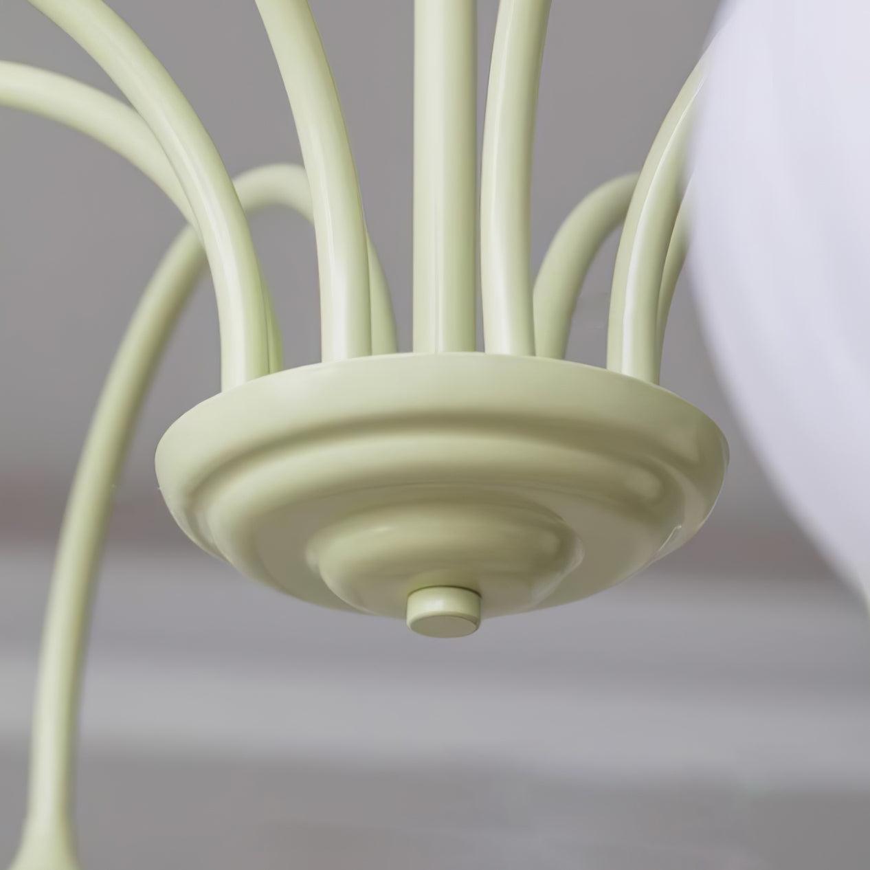 Chandelier Tulip Matcha – Design Élégant Inspiré des Fleurs de Tulipe et de la Couleur Matcha