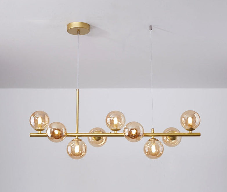 Armature - Pendelleuchte Luxueuse pour Salle à Manger, Élégance Moderne avec Verre et Métal
