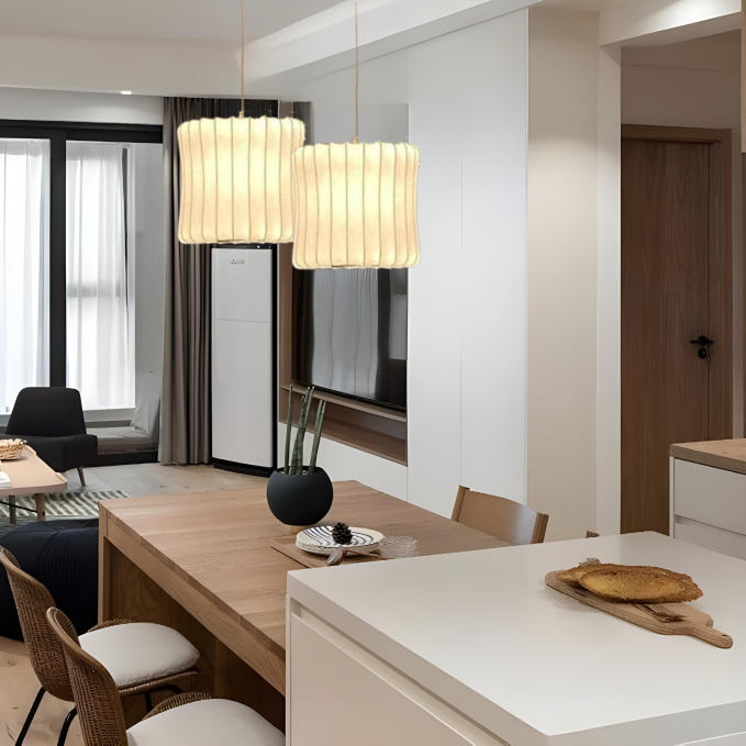 Suspension Nordic en Bois et Acier - Design Moderne et Naturel pour Votre Intérieur