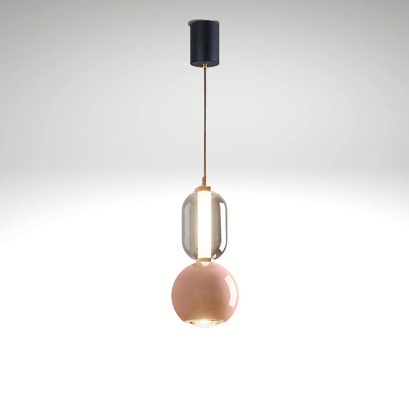 Suspension Scandinave Créative en Fer et Verre – Lampe Moderne Minimaliste