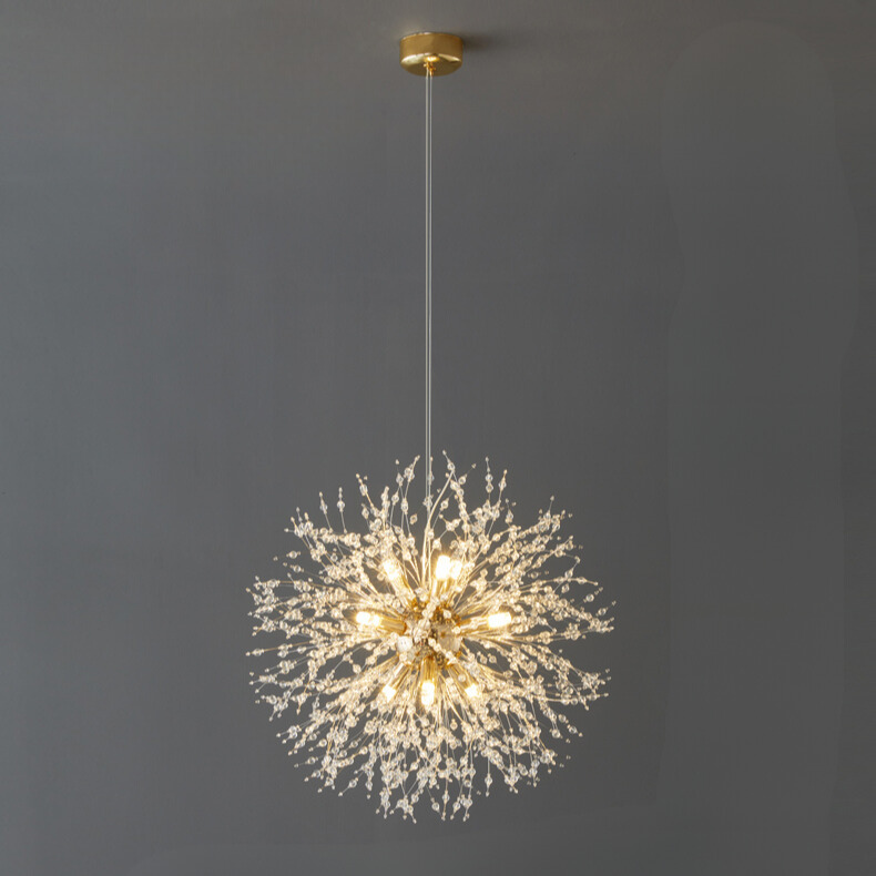 Suspension LED en Cristal – Design Moderne Inspiré du Pissenlit pour Salon et Restaurant
