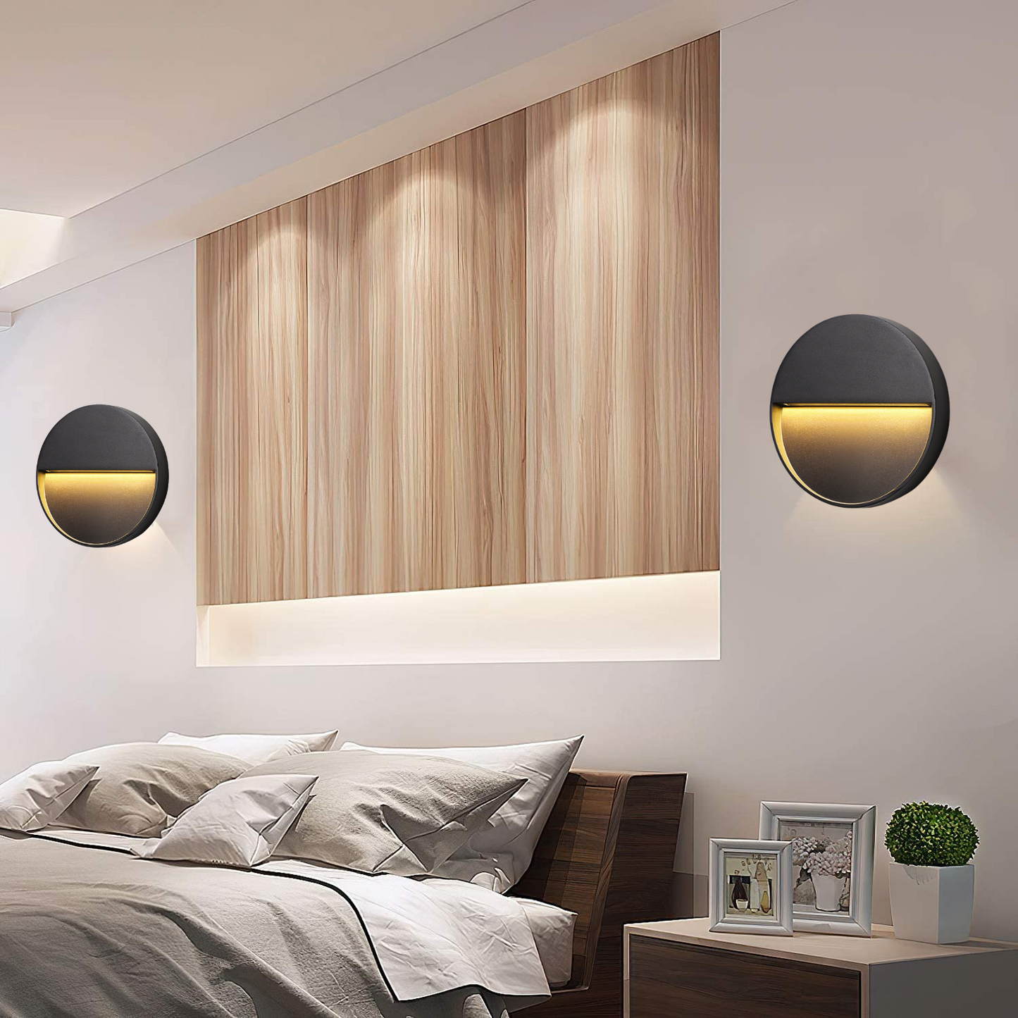 Applique Murale LED pour Escalier - Lampe Extérieure Étanche en Aluminium