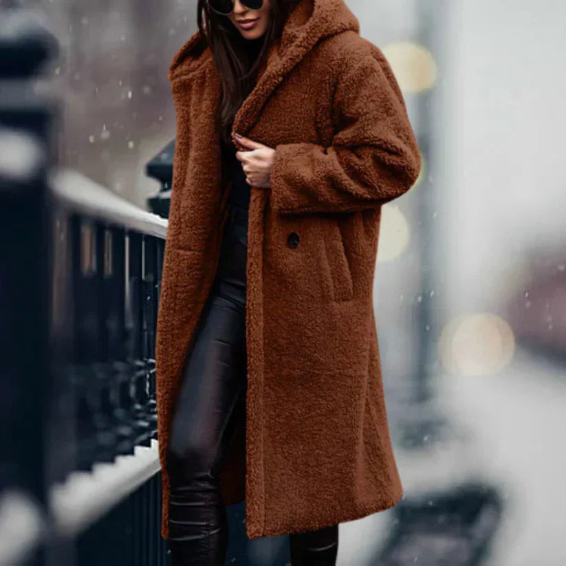 Manteau Long Teddy Hiver Luxe - Chaleur et Style pour l’Hiver