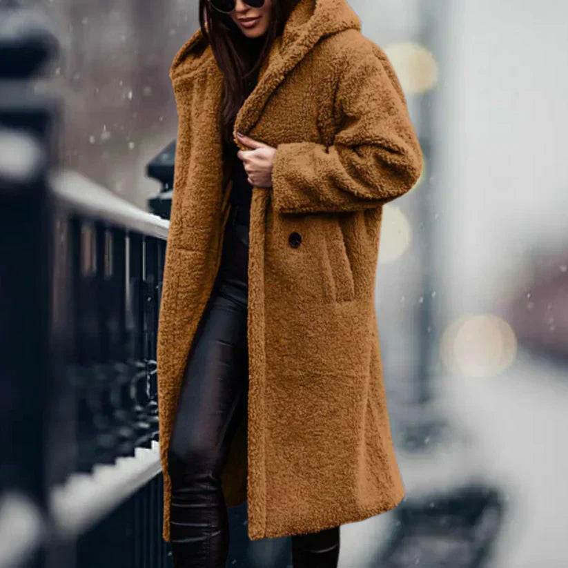 Manteau Long Teddy Hiver Luxe - Chaleur et Style pour l’Hiver