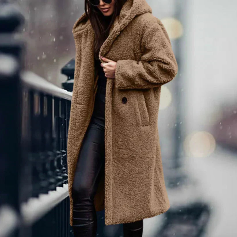 Manteau Long Teddy Hiver Luxe - Chaleur et Style pour l’Hiver