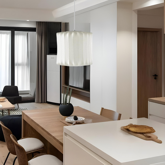 Suspension Nordic en Bois et Acier - Design Moderne et Naturel pour Votre Intérieur