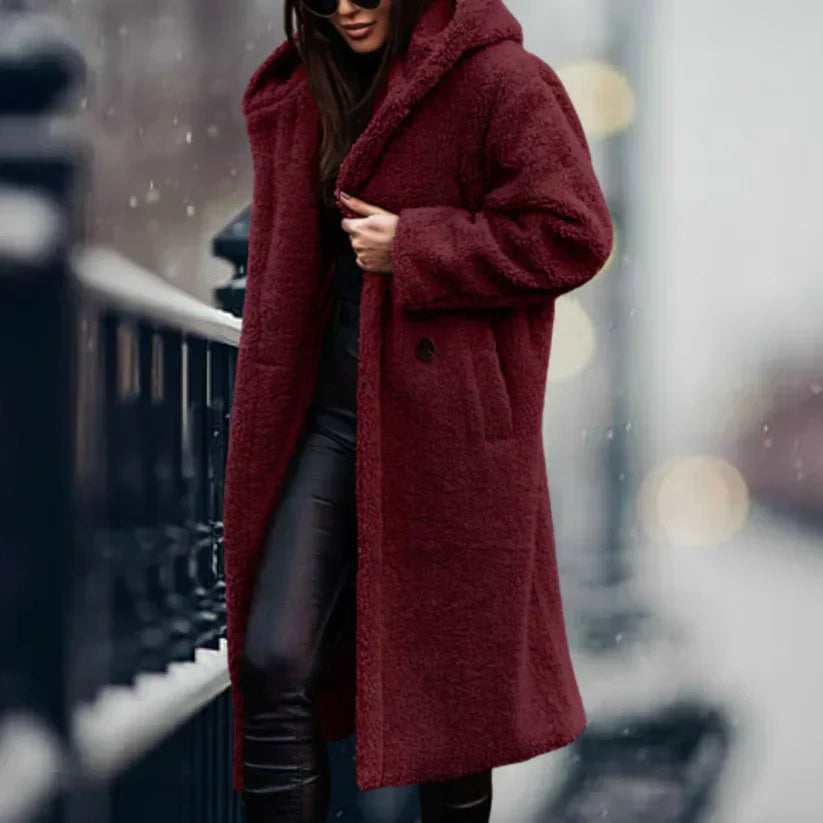 Manteau Long Teddy Hiver Luxe - Chaleur et Style pour l’Hiver
