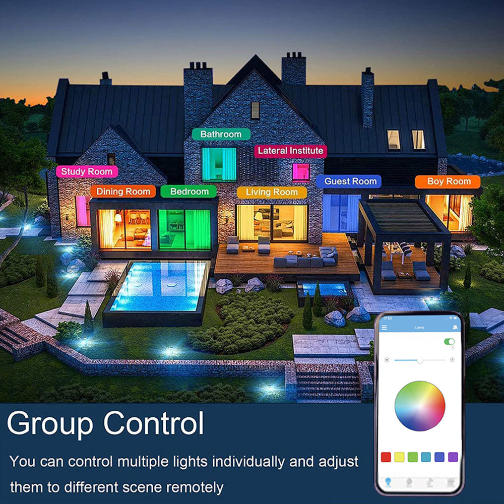 Plafonnier Smart Modern RGB - Éclairage Dynamique et Multicolore avec Contrôle Smartphone