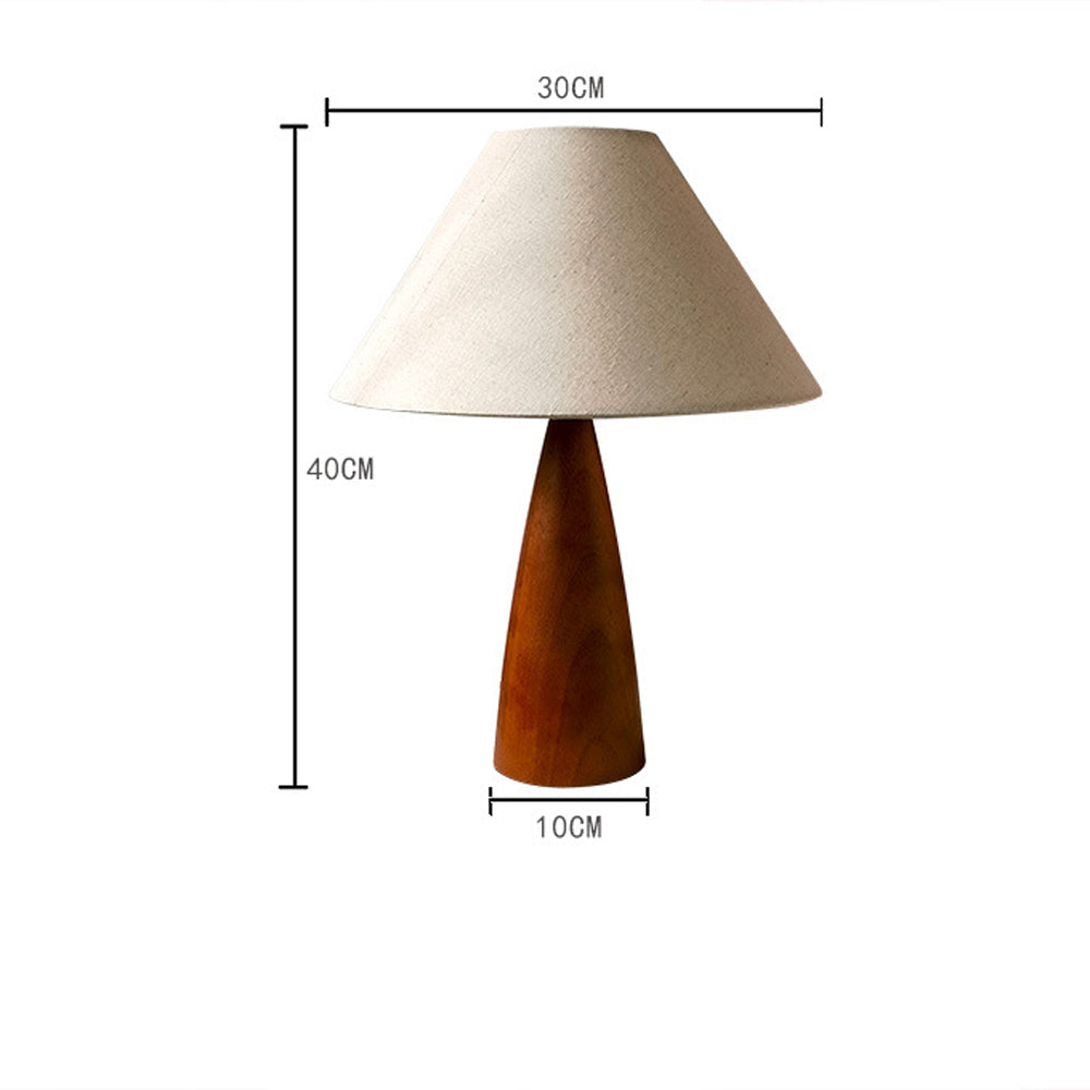 Lampe de Table en Bois Massif Style Century – Élégance Classique et Moderne