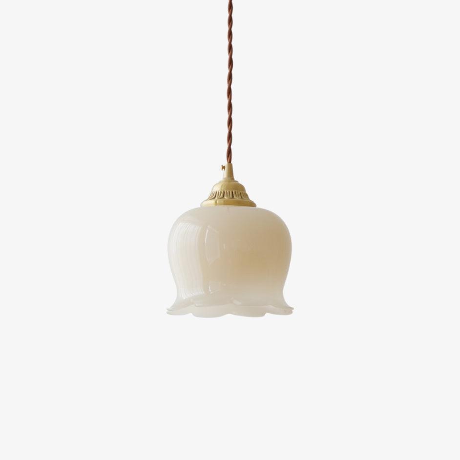 Suspension Talblume – Lampe en Laiton et Résine Inspirée par les Fleurs Naturelles
