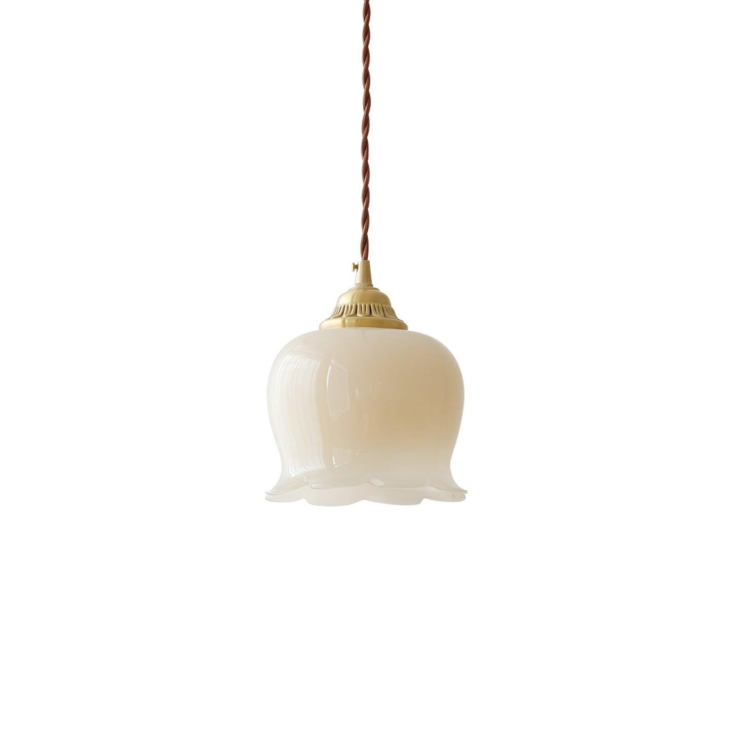 Suspension Talblume – Lampe en Laiton et Résine Inspirée par les Fleurs Naturelles