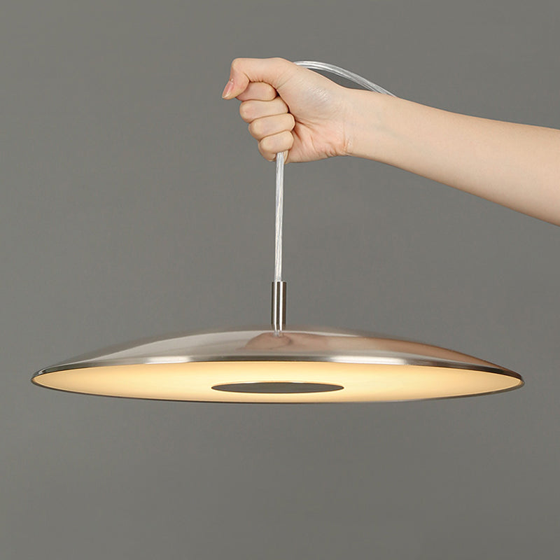 Lampe Suspended LED Design Nordic Moderne – Éclairage Élégant en Fer et Nickel
