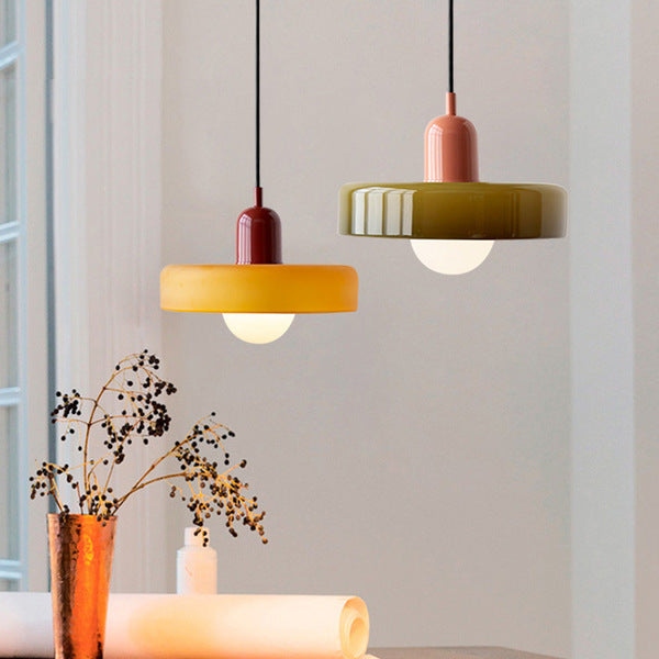 Suspension Bauhaus - Lampe Moderne en Verre, Design Élégant et Fonctionnel