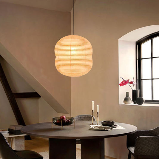 Lampe Suspendue Mini Washi Papier LED – Élégance Minimaliste en Papier de Riz
