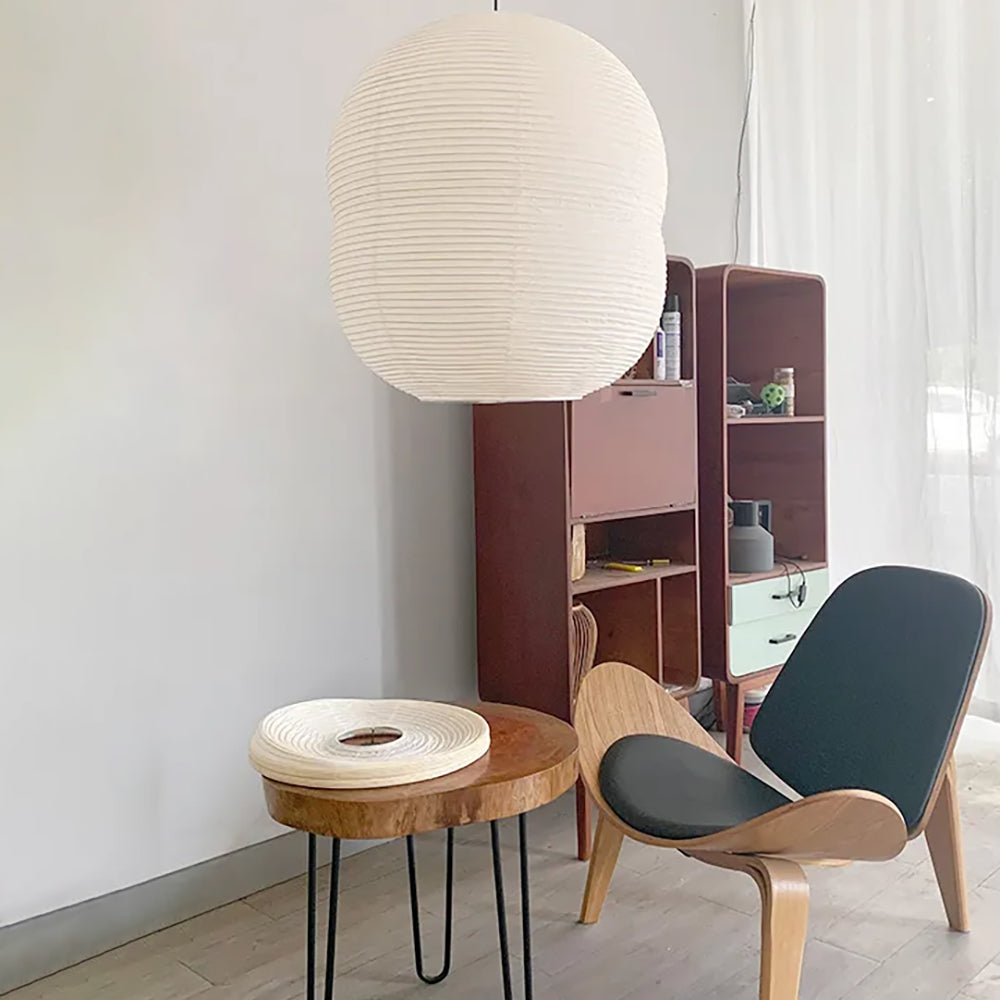 Lampe Suspendue Mini Washi Papier LED – Élégance Minimaliste en Papier de Riz