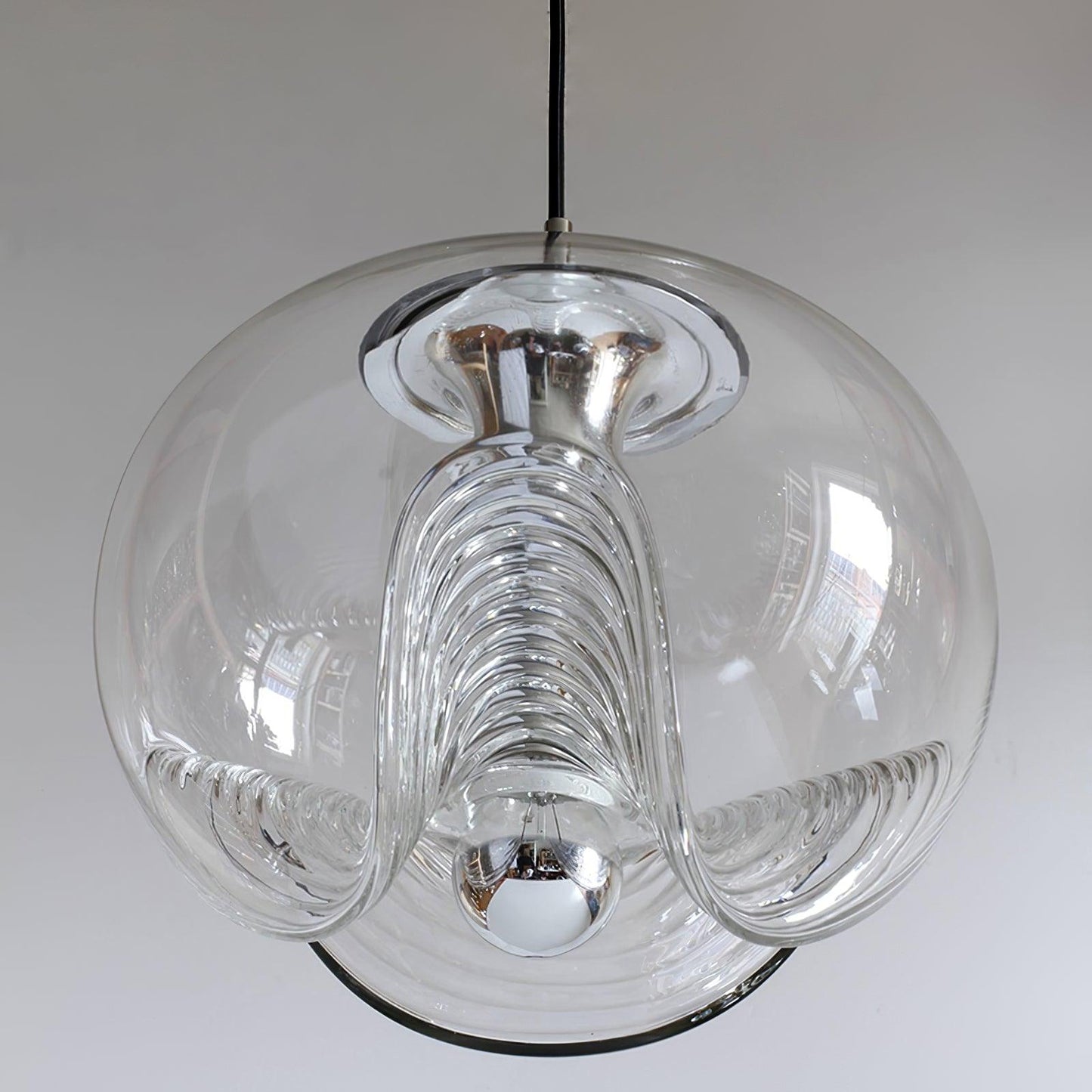 Suspension Moderne "Welle" Inspirée des Vagues avec Éclairage LED