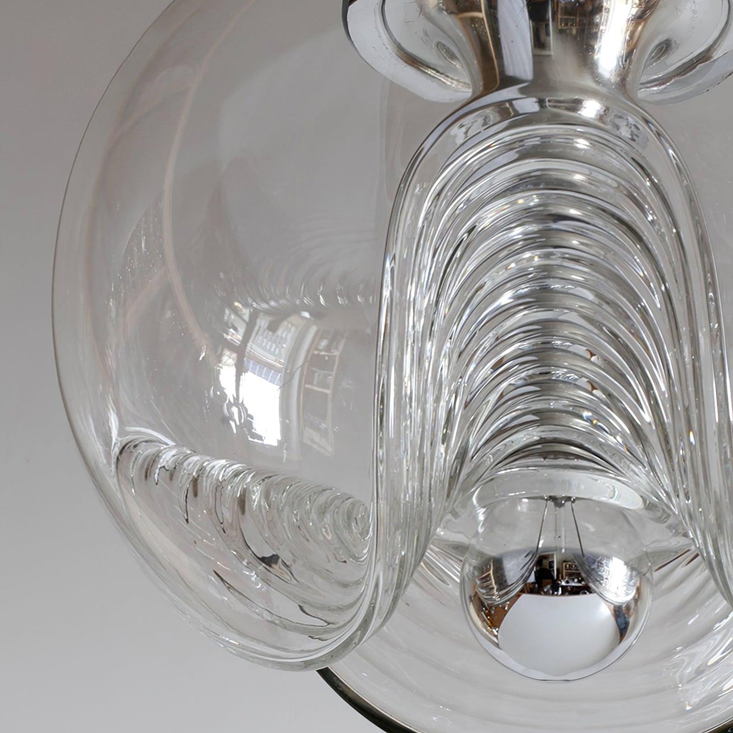 Suspension Moderne "Welle" Inspirée des Vagues avec Éclairage LED