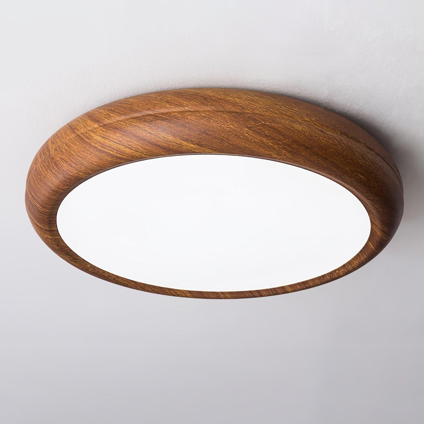 Plafonnier Rond en Bois et Acrylique – Élégance Moderne et Raffinée pour Votre Intérieur