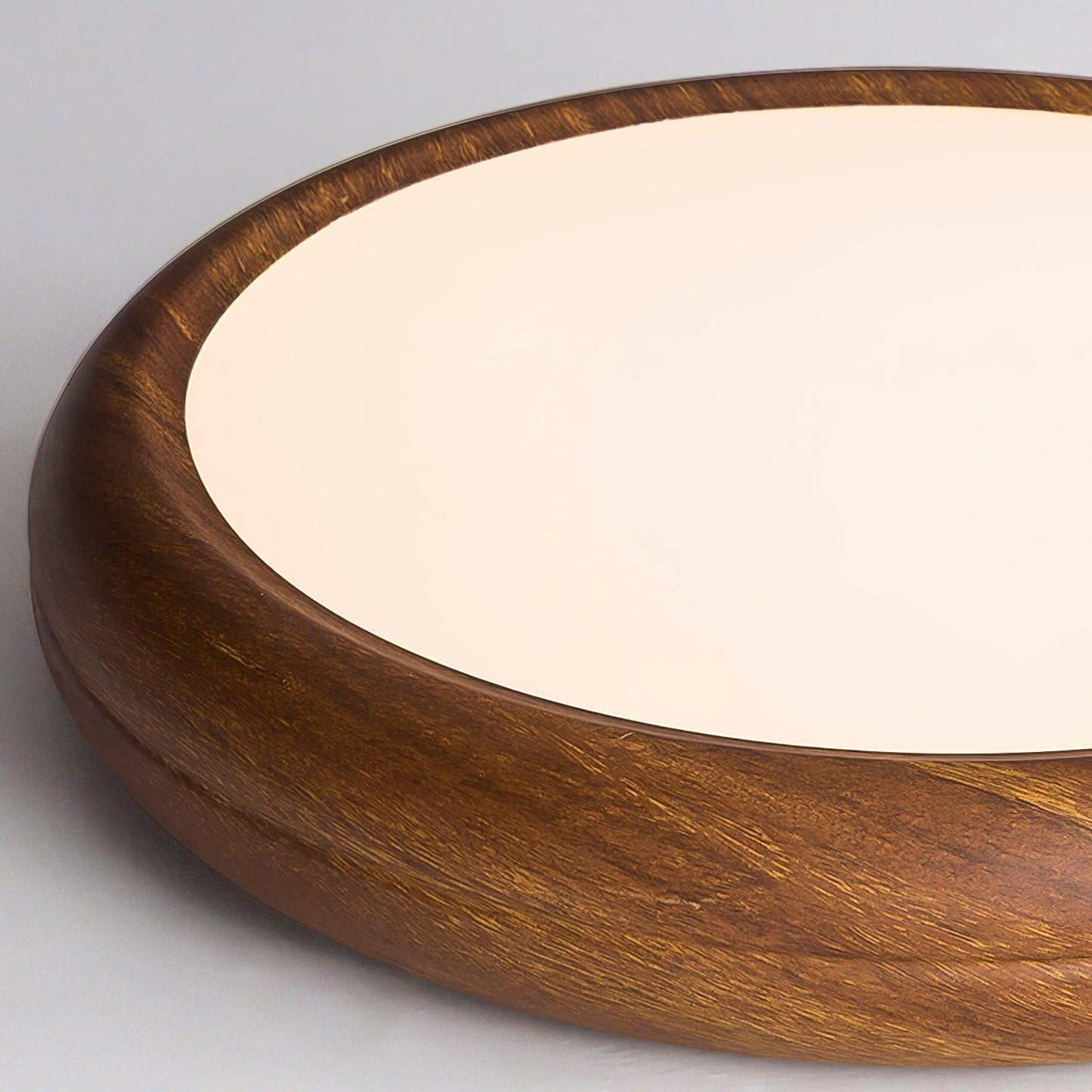 Plafonnier Rond en Bois et Acrylique – Élégance Moderne et Raffinée pour Votre Intérieur