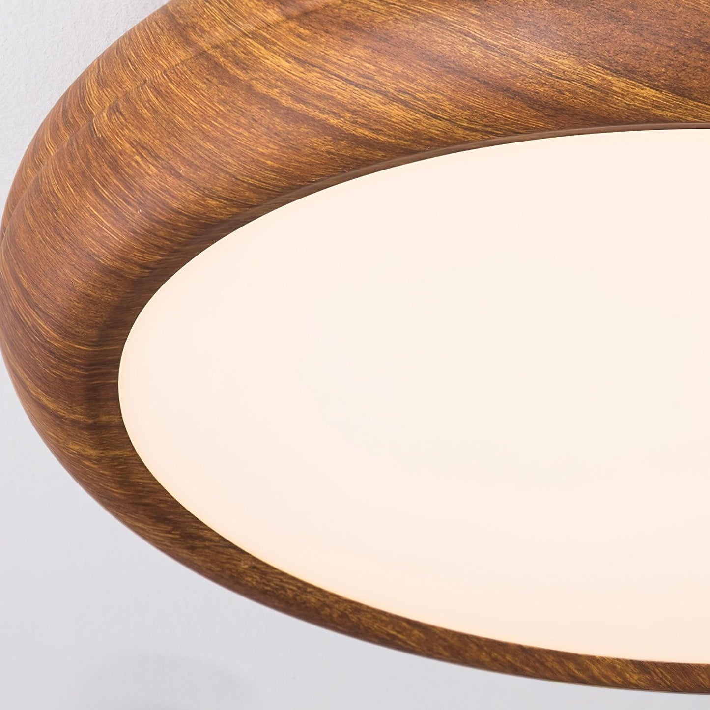 Plafonnier Rond en Bois et Acrylique – Élégance Moderne et Raffinée pour Votre Intérieur