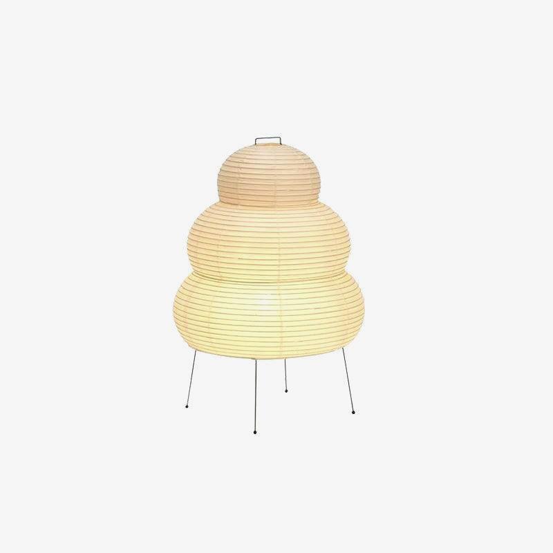 Lampe de Table Akari – Design Inspiré du Japon avec Papier de Murier et Métal