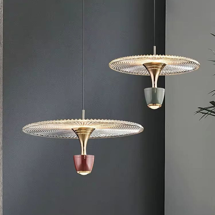 Suspension LED Moderne en Forme de Disque – Lampe Élégante pour Salon et Cuisine