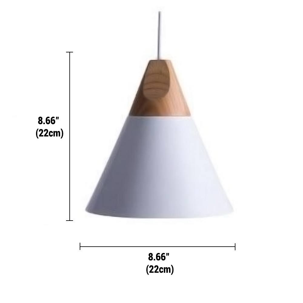 Lampe Pendante Bardais - Design Bois et Métal avec Câble Ajustable