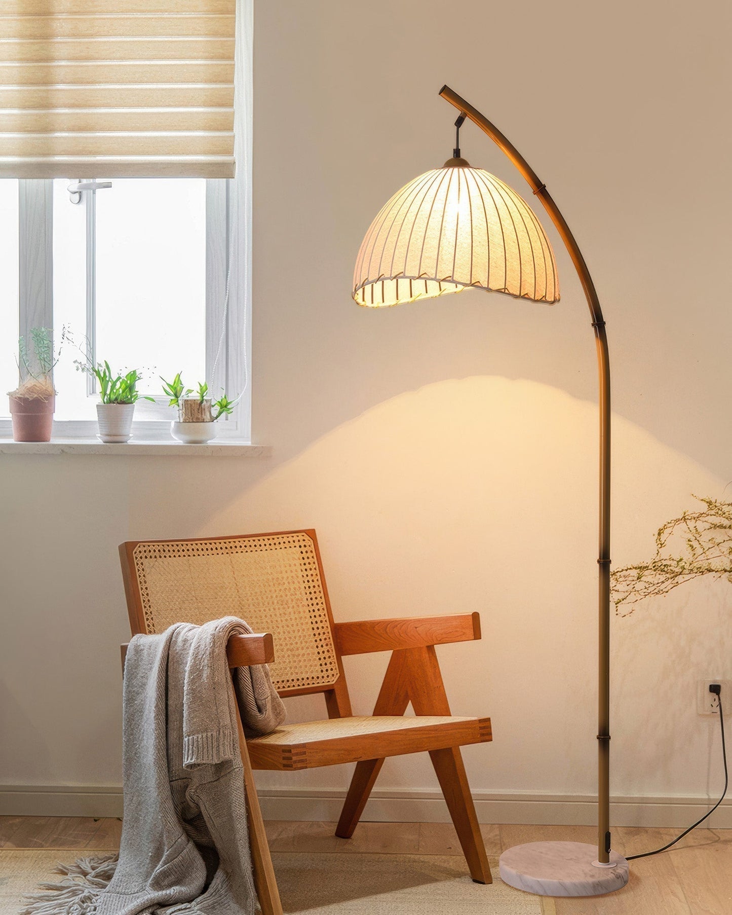 Lampe sur Pied Bamboo Zen – Éclairage Naturel LED Design Culturel