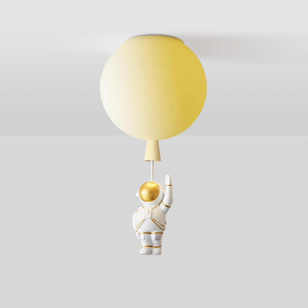 Lampe LED Moderne Lune Astronaute - Suspension Éclairante Unique pour Chambre