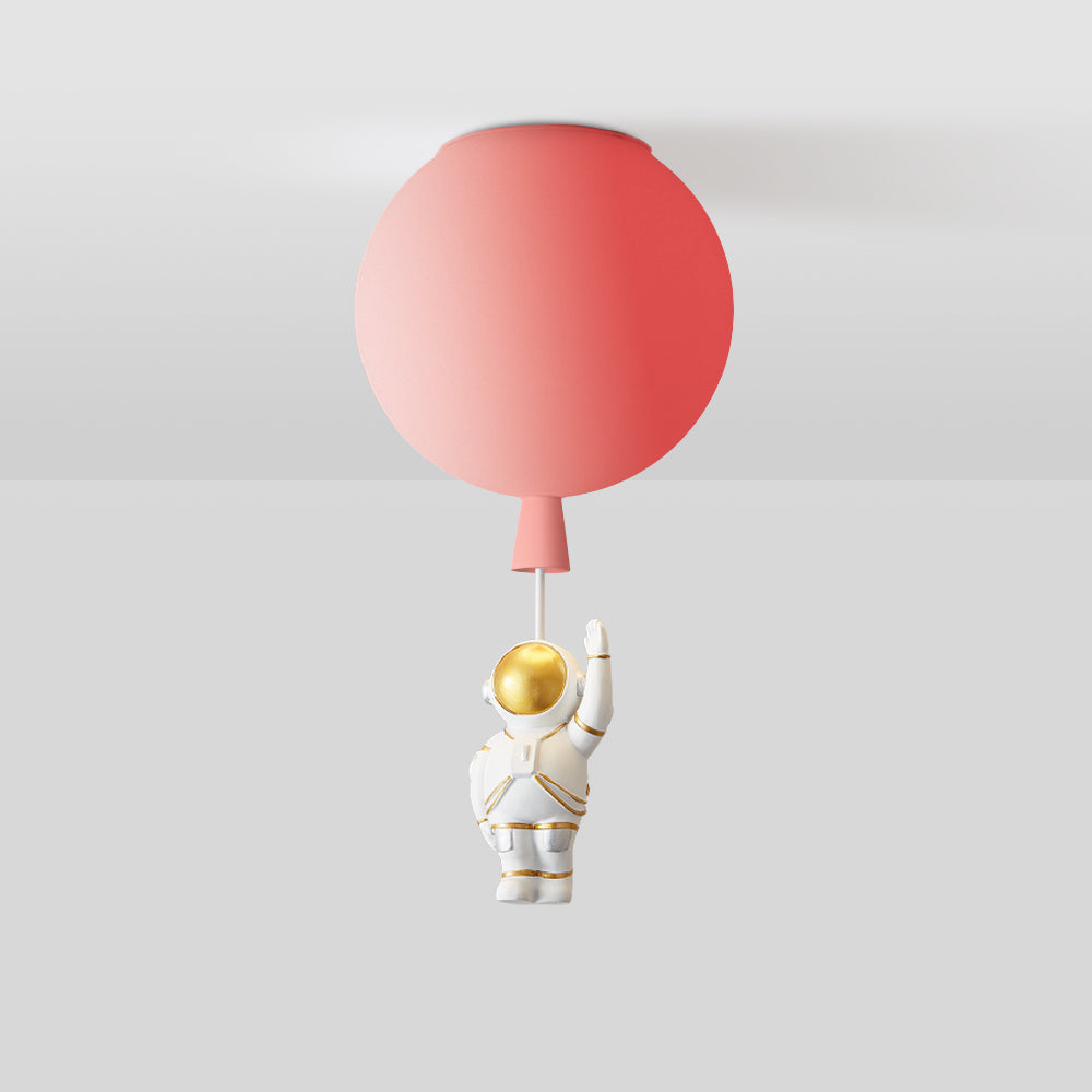 Lampe LED Moderne Lune Astronaute - Suspension Éclairante Unique pour Chambre