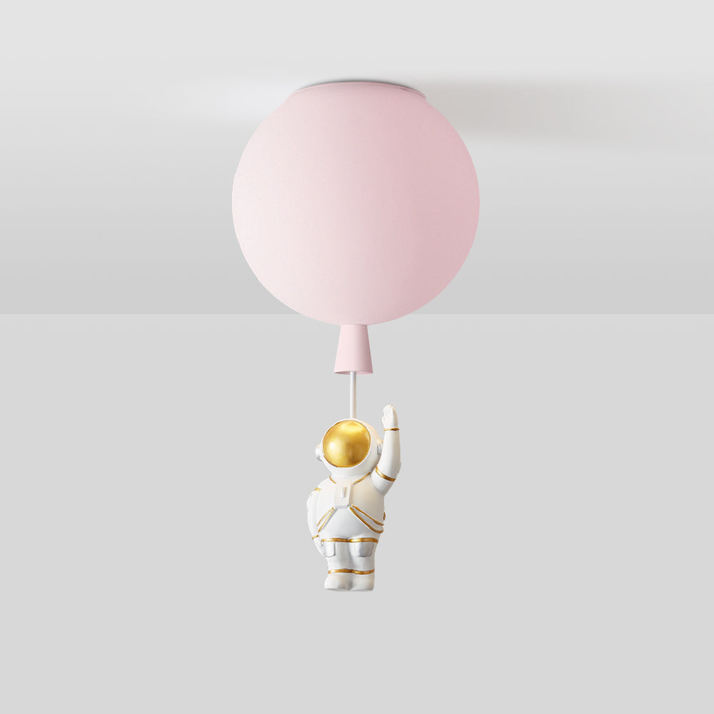 Lampe LED Moderne Lune Astronaute - Suspension Éclairante Unique pour Chambre