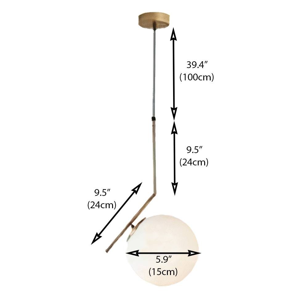 Suspension Élégante Drop – Lampe Pendentif Design Moderne en Métal avec Abat-jour en Verre
