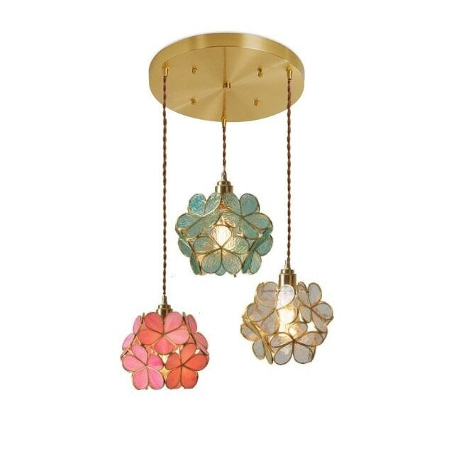Suspension Pétale en Verre - Élégance Moderne et Design Vintage pour Votre Intérieur
