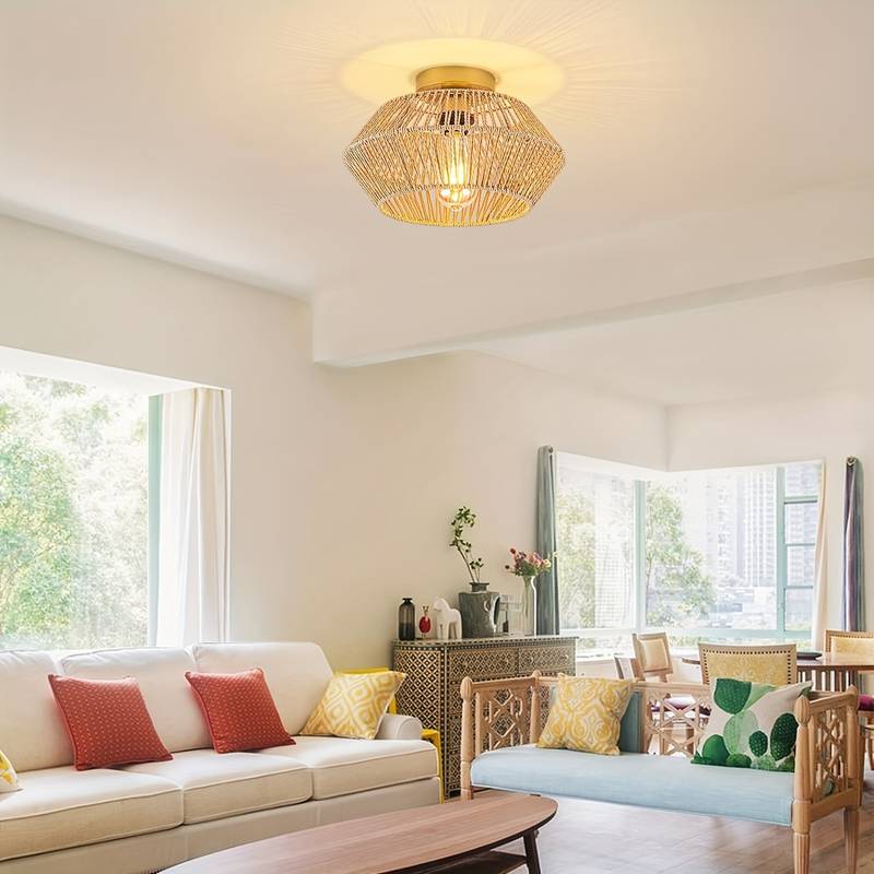 Suspension Bohémienne - Lampe Artisanale pour un Style Éclectique et Chaleureux