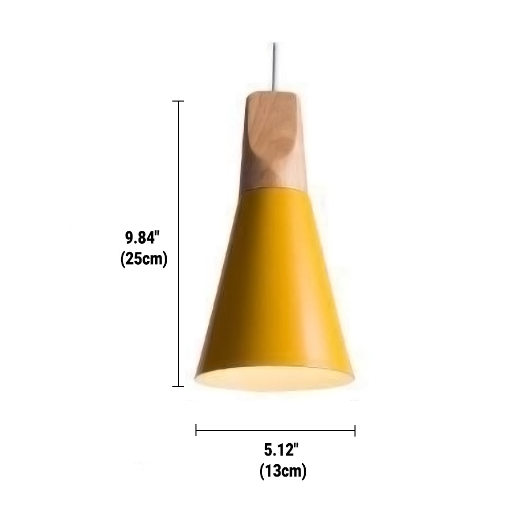 Lampe Pendante Bardais - Design Bois et Métal avec Câble Ajustable
