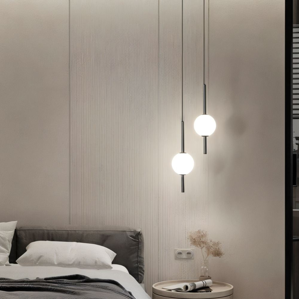 Suspension Afzal en Verre et Métal – Élégance Scandinave pour Votre Intérieur
