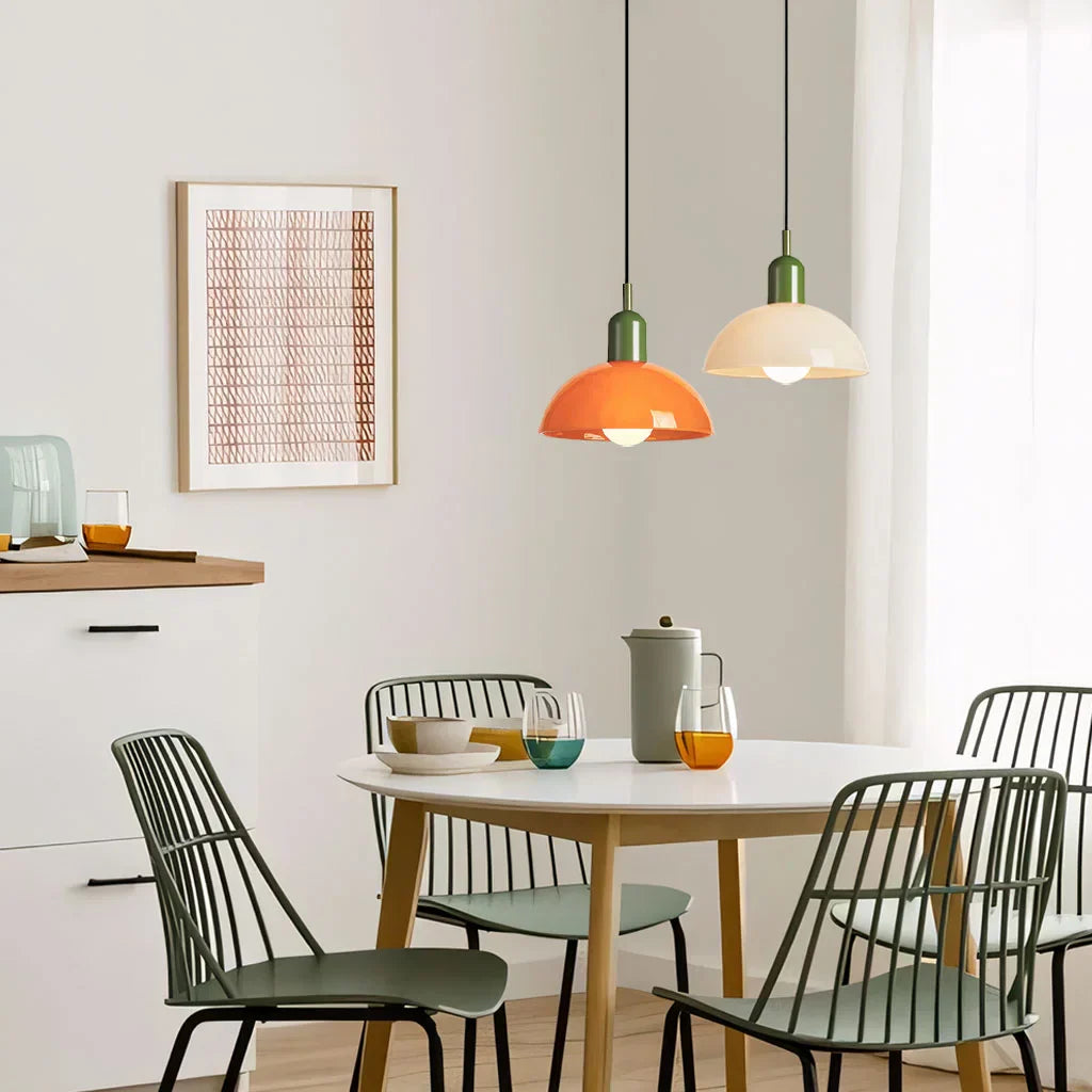 Suspension en Verre LED - Lampe Moderne avec Forme Élegante, Éclairage LED, 40W