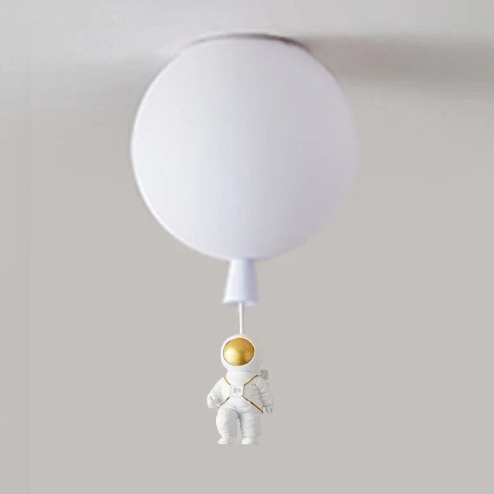 Lampe LED Moderne Lune Astronaute - Suspension Éclairante Unique pour Chambre