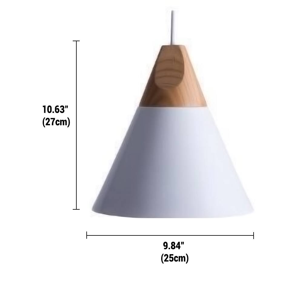 Lampe Pendante Bardais - Design Bois et Métal avec Câble Ajustable