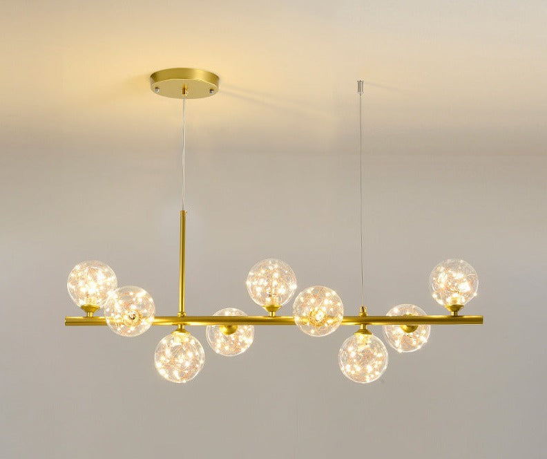 Armature - Pendelleuchte Luxueuse pour Salle à Manger, Élégance Moderne avec Verre et Métal