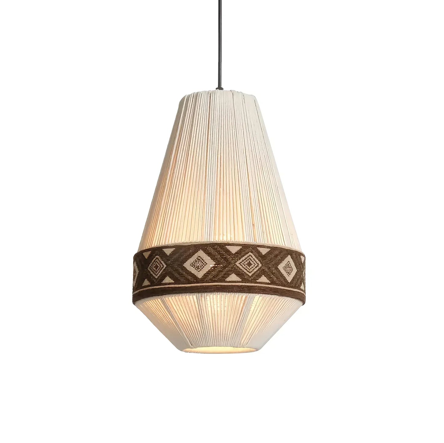 Suspension Bohemian Fringe - Lampe Pendante avec Franges et Design Tribal