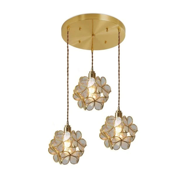 Suspension Pétale en Verre - Élégance Moderne et Design Vintage pour Votre Intérieur