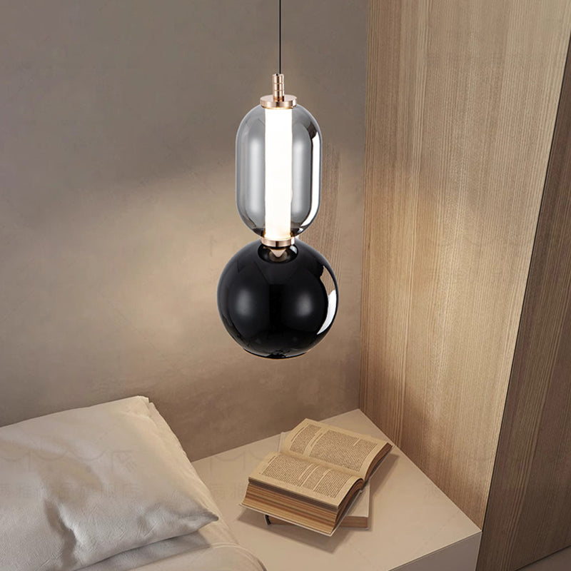 Suspension Scandinave Créative en Fer et Verre – Lampe Moderne Minimaliste