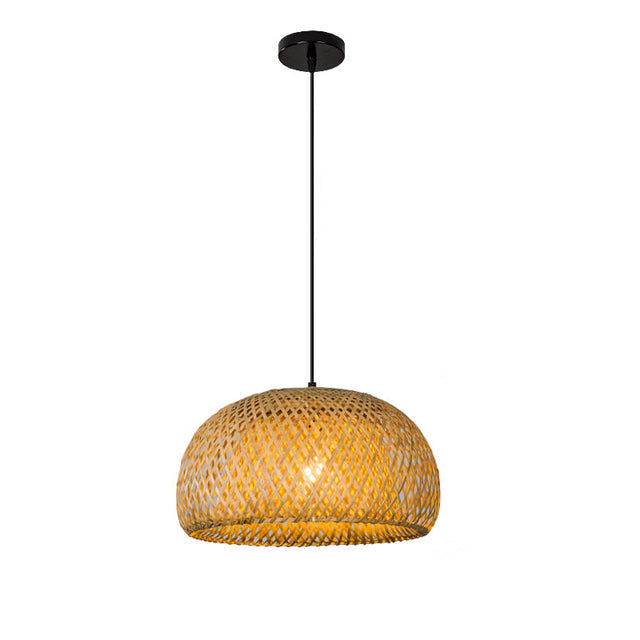 Lampe Pendante en Bambou - Design Artisanal Rattan pour Intérieur Élégant