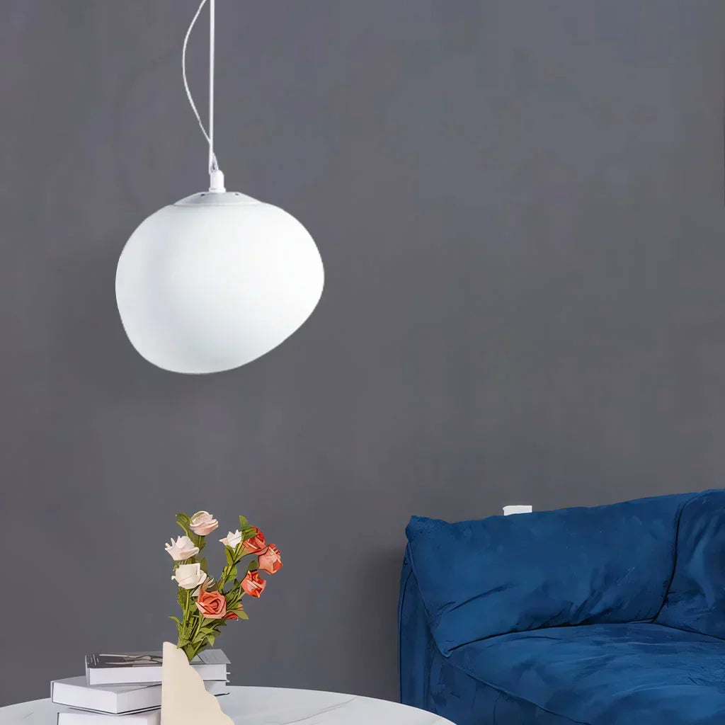 Lampe Design Pierre Naturelle – Verre Opale LED