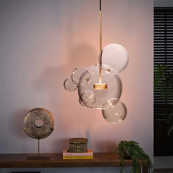 Suspension Bolle - Lampe Moderne en Forme de Boule avec Éclairage LED Élégant