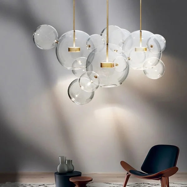 Suspension Bolle - Lampe Moderne en Forme de Boule avec Éclairage LED Élégant