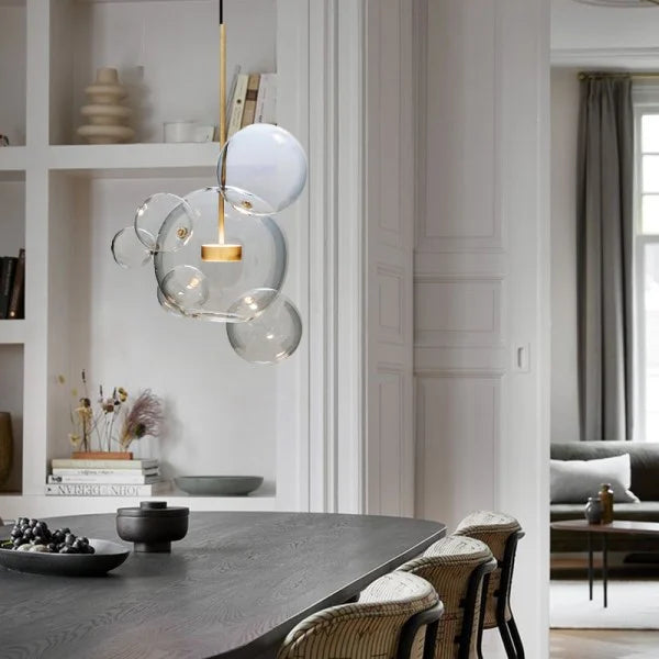 Suspension Bolle - Lampe Moderne en Forme de Boule avec Éclairage LED Élégant