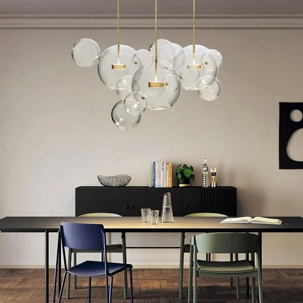 Suspension Bolle - Lampe Moderne en Forme de Boule avec Éclairage LED Élégant