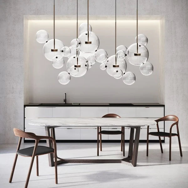 Suspension Bolle - Lampe Moderne en Forme de Boule avec Éclairage LED Élégant